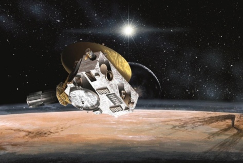 Artist's impression of the New Horizons flyby in July 2015. (NASA/SwRI)